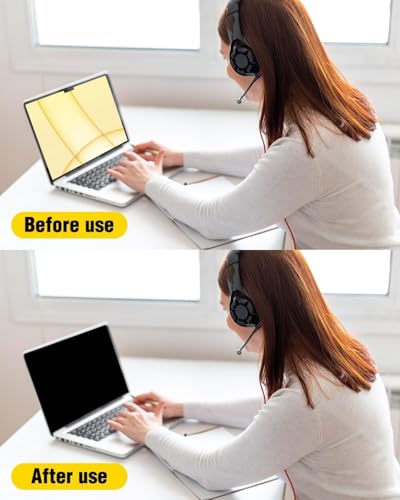 Ssumght [2-Pack] Magnetic Privacy Screen for Macbook Air 13.6 & 13 Inch (2022-2025, M2, M3, M4, Pro, Max), Removable Laptop Screen Privacy Shield, Anti Blue Light Glare Filter for Mac Air 13.6" Laptop