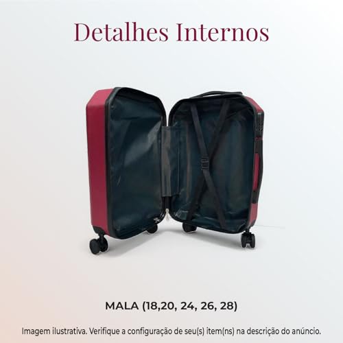 Kit 4 Malas/Frasqueiras De Viagem Bordo E Despacho M2 (Prata)