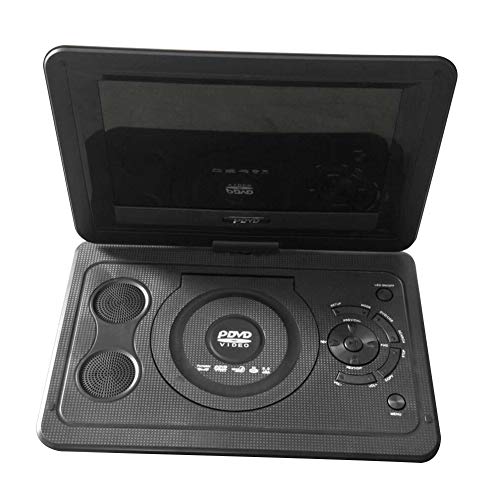 13.9 inch Portable DVD Player with Rechargeable Battery, 10.1 inch Swivel Display Screen, Card Reader, Car Charger,Power Adapter. Support 3D Playback, FM Radio,Power Off Memory
