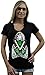 Shop4Ever® Marilyn Monroe Bandana Weed Pattern Women's V-Neck T-Shirt Marilyn Monroe Clothing