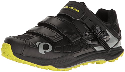 PEARL IZUMI Men's X-ALP Enduro v5 Cycling Shoe, Black/Monument Grey, 39 EU/6.1 D US