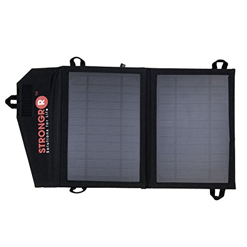 LB1 High Performance 7W Foldable Solar Charger w/ High Efficient Monocrystalline Panels Dual USB Port - 1 Ultra Fast USB Charging (2.1A) for Mp3 players, PDAs, eBooks, GPS - Thumbnail 5