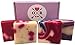 Oliver Rocket Handcrafted Soap Gift Set (4 bar set) - 5 ounces each - Face & Body Soap - Lavender, Petal Dance, Wild Passion & Raspberry Rush - Made in USA with Organic Shea Butter