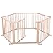 Tobbi Wooden Baby Playpen Safety Activity Centre Safety Play Yard Home Indoor Outdoor New Pen