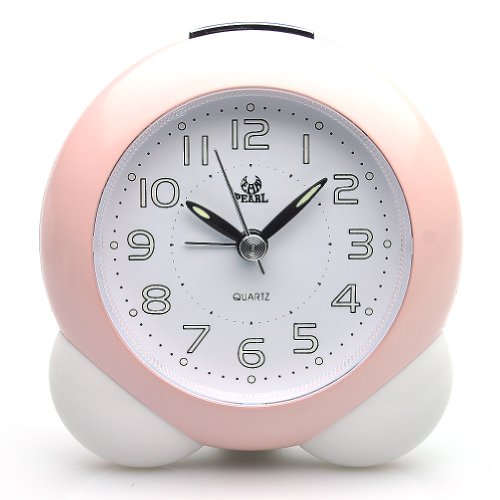 Deedo Sweep Travel Clocks Quiet Bedside Battery Operated Analog Alarm