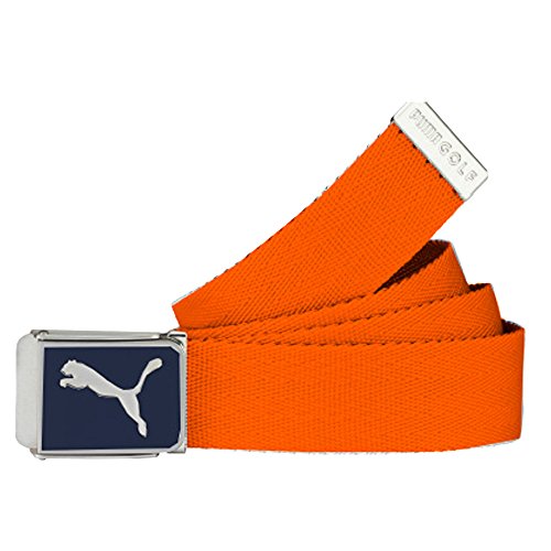 Puma Men's Cuadrado Reversible & Adjustable Web Belt, Os, White