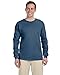Gildan Ultra Cotton 6 Oz. Long-Sleeve T-Shirt (G240)- Indigo Blue,X-Large