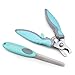 TC Joy Dog Nail Clippers and Trimmer - Nail File Set For Safe At Home Grooming - Razor Sharp Blades, Safety Lock & Non-Slip Handles - Ideal for Small Medium Large Breeds, Light Blue
