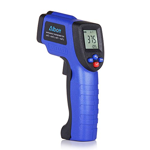 IR Infrared ThermometerAlbott Non-contact Digital Laser Temperature Gun, -58to 788F /-50 to 420, Battery Included (Blue)