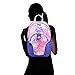 High Sierra Mini Loop Backpack for Preschool Kindergarten Elementary School Bag for Girls Boys, Unicorn Clouds/Lavender/White
