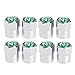 Delight eShop 8Pcs/Set Chrome Car Auto TPMS Valve Stem Caps N2 Nitrogen Tire Insert Cover