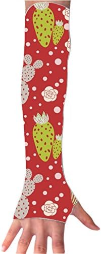 UV Protection Cooling Arm Sleeves Cactus Desert Sunblock Cooler Sports Gloves 1 Pair Long Arm Cover