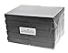 10 Pack Cotton Filled Matte Black Color Jewelry Gift and Retail Boxes 5.25 X 3.75 X 1 Inch Size by R J Displays
