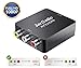 RCA to HDMI, AV to HDMI, JarGaBo 1080P Mini RCA Composite CVBS AV to HDMI Video Audio Converter Adapter for Xbox PS3 PS4 STB VHS VCR Camera DVD Game Console, Black