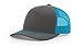 Richardson Charcoal/Neon Blue 112 Mesh Back Trucker Cap Snapback Hat