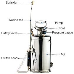 Kweetle 2Gal Stainless Steel Pump Up Sprayer
