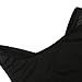ASMAX HaoDuoYi Womens Jersey Training Sports Crop Top Backless Tank T Shirt (S, Black)