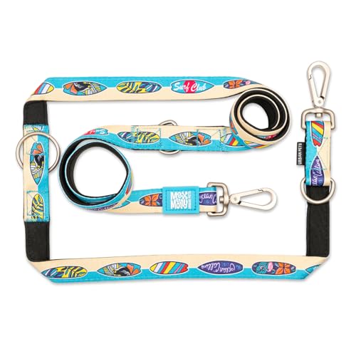 Max & Molly Multifunctional Dog Lead 2 m with 2 Carabiners, Aloha/M Shoulder Lead, Padded, Safe and Flexible, Comfort for Your Faithful Companion