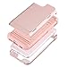 iPhone 6S Plus Mirror Wallet Case,Auker iPhone 6 Plus Slim Fit Armor Card Holder Kickstand Feature Dual Layer [Hard Shell+Soft Silicon] Shockproof Impact Drop Resistant Hybrid Protective Case