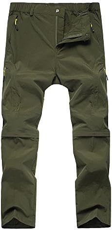 Kids Boy's Girl's Youth Outdoor Quick Dry Convertible Pants, Hiking Camping Fishing Zip Off Trousers#9018