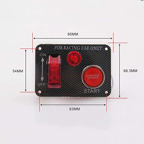 カーボンファイバーレーシングカー12vイグニッションスイッチパネルエンジンスタートプッシュボタンledトグルインジケーターライト全種類の車に共通 B07shm5s69 1 622円 セール開催中最短即日発送 新作 人気 送料無料 激安 お買い得 キ フト