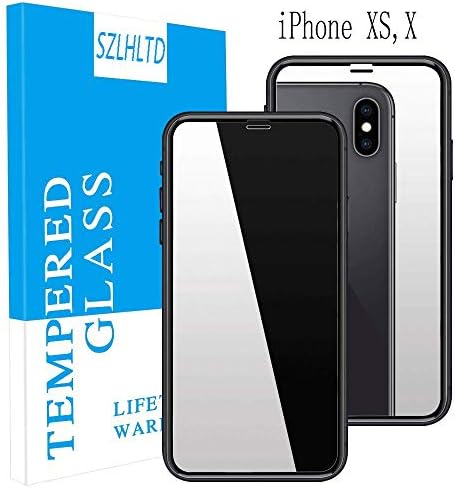 iPhone Xs Screen Protector, New Full Coverage Premium Mirror Anti-Scratch LCD [2 Pack], 9H Hardness 2.5D Film Super Easy Apply for iPhone Xs,iPhone X Screen Protector
