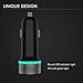 Vinsic USB Type C Car Charger Adapter with 4.8A Type-C Cable and Standard USB A Outputs for Apple MacBook 12