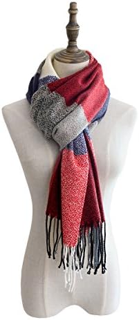 PikiBaby Fashion Long Shawl Big Grid Winter Warm Lattice Large Scarf