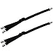1 Pair Adjustable Elastic Shirt Stays Garter Straps Sock Suspenders for Men (Black Y Style)