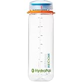 HydraPak Recon Twist & Sip - Wide Mouth Recycled Plastic Water Bottle (24oz or 32oz) - Eco Friendly, BPA Free, Easy Carry