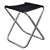 YISEA Travel Stool Foldable Lightweight Portable Large Size Folding Camping Stool for Audults, Sturdy Portable Camping Chair Stools for Camping, Hunting, Hiking, Fishing (Large)