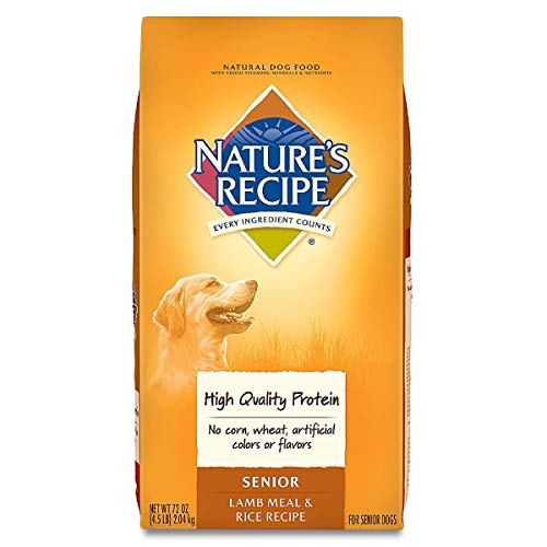 Nature's Recipe Senior Dry Dog Food, Lamb Meal & Rice Recipe, 4.5