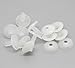 Housweety 50Sets White Toy Doll Making Craft Joints 20mmx20mm 20mmx5mm