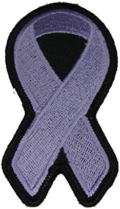 HNPLavender Ribbon for All Cancers Awareness Patch - Lavender - Veteran Owned Business.