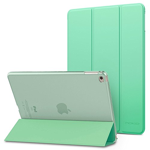 MoKo Case Fit iPad Air 2 - Slim Lightweight Smart Shell Stand Cover with Translucent Frosted Back Protector Fit iPad Air 2 9.7" Tablet, Mint Green (with Auto Wake/Sleep, Not fit iPad Air)