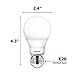 Philips LED Dimmable A19 Soft White Light Bulb with Warm Glow Effect: 800-Lumen, 2700-2200-Kelvin, 6.5-Watt (60-Watt Equivalent), E26 Base, Frosted, 2-Pack (Old Generation)