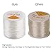 Luter 1mm Clear Bead Cord Crystal Elastic Stretchy Bracelet String for Jewelry Making Necklace Bracelet Beading Thread (328ft)