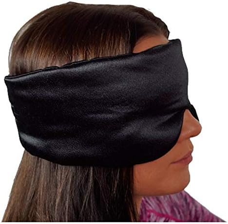 NAPPERBAND Luxury Silk Satin Eye Mask for Sleeping Breathable Blindfold Sleep Mask to Suit Men or Women. New Blackout and Noise Reduction Design. Fully Adjustable Free Ear Plugs