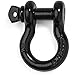 3/4 Shackle by Vault - 2 Pack - Black Powder Coat - Rugged 4.75 Ton (9,500 Lbs) Capacity - Heavy Duty D Ring for Vehicle Recovery, Towing, Stump Removal, & More - Accessory for Jeeps & Trucks