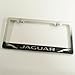 Polish Chrome Laser Engraved Jaguar Stainless Steel USA License Plate Frame With Engraved Steel Logo Screw Cap Combo 12.25