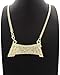GWOOD Esskeetit Pendant with 24 Inch Long Cuban Necklace (Gold Color)