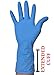 New Robust Plus (Extended Cuff) Nitrile Gloves - Powder Free, Latex Rubber Free, Exam Medical Grade, Disposable, Non-Sterile, Food Safe, Textured, Blue Color, Convenient Dispenser 100 Pack (Small)