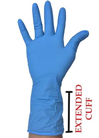 Amazon.com: New RobustPlus (Extended Cuff) Nitrile Gloves