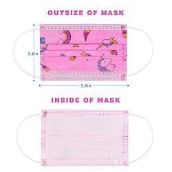 IGINOA Kids Face Mask 3 Ply Layer Safty Breathable