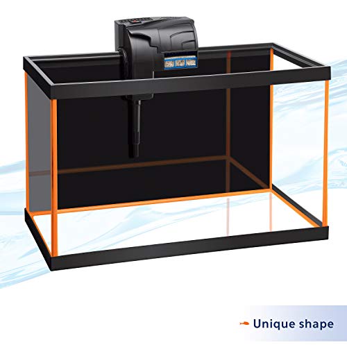 Aqueon NeoGlow LED Orange Aquarium Fish Tank Starter Kit, 10 Gallon