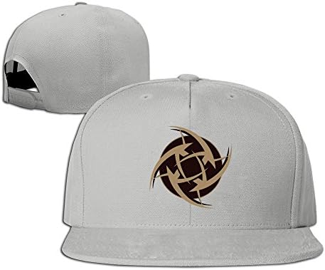 Adult Cool CSGO Team Ninjas In Pyjamas Logo Fitted Hat Ash