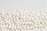 Shimmer White Pearl Sugar Candy Beads 2 Pound
