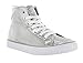 Gotta Flurt Hi Disco II Lace Up Top Sneaker, Silver, 9