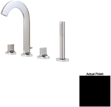 Aqua Brass 4 Piece Deckmount Tub Filler W Handshower Cut 39518bk