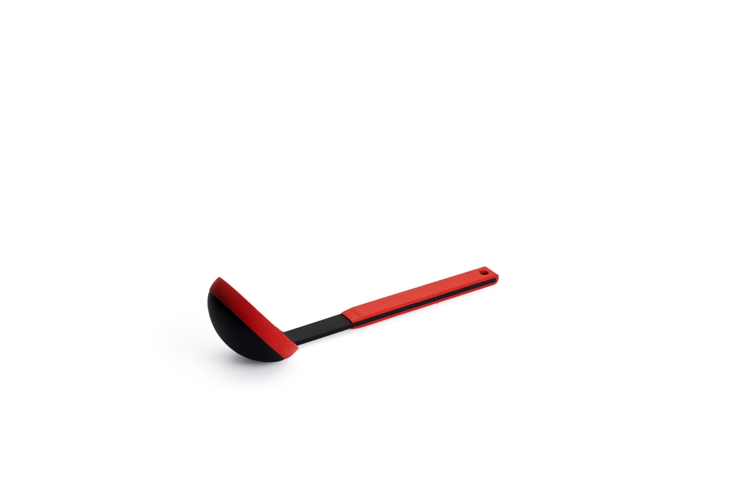 Woll KU008 Cook-It skimmer spoon with fibreglass reinforced handle and silicone lip heat-resistant up to 260 degrees, 10 cm x 32 cm.